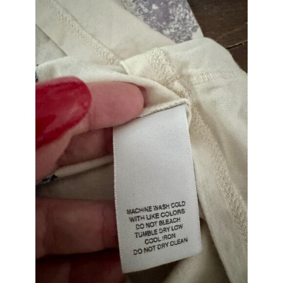 Vtg Y2K Lucky Brand tshirt Women's Sz L Peacock Floral nature fairy - Picture 9 of 12